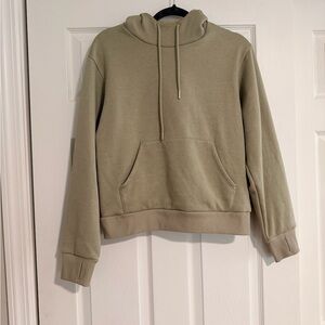 GU Beige Fleece-Lined Hoodie - Small